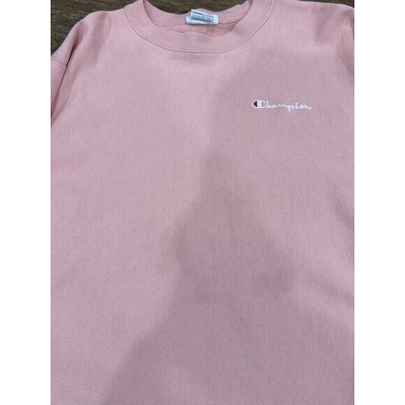 Champion Reverse Weave Sweatshirt Women's Large - Pink Pullover Fleece GF70 130 - Picture 7 of 7